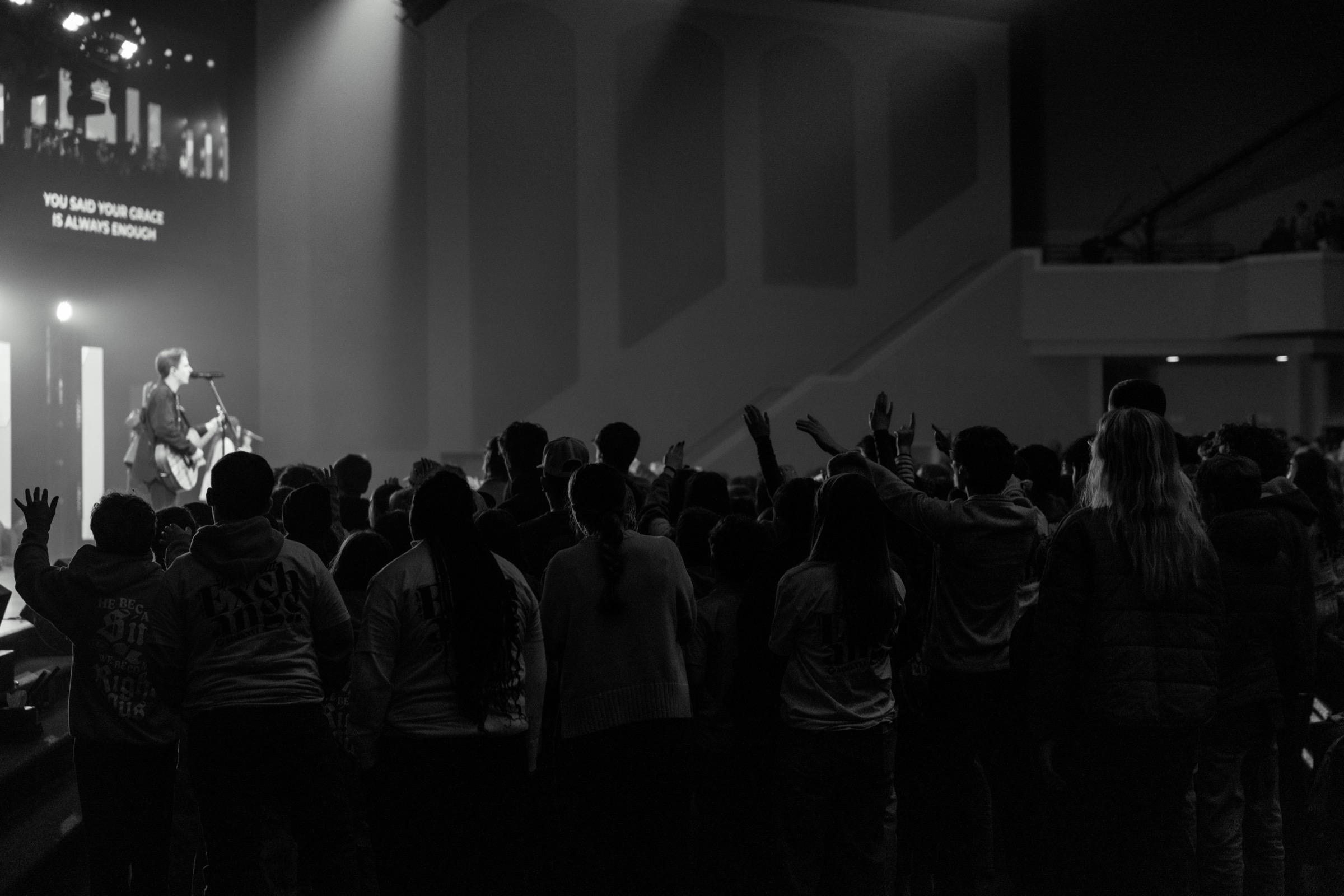 People worshiping together at Thomas Road Baptist Church